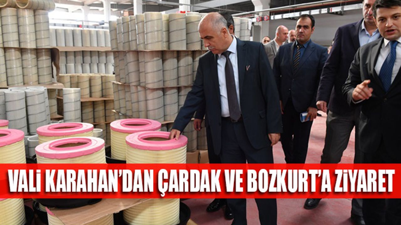 Vali Karahan’dan Çardak Ve Bozkurt’a Ziyaret