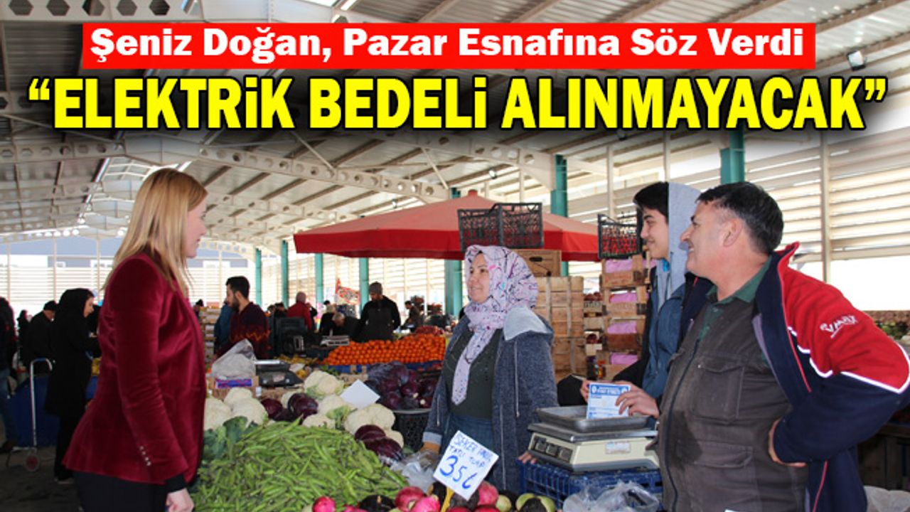 Şeniz Doğan, Pazar Esnafına Söz Verdi