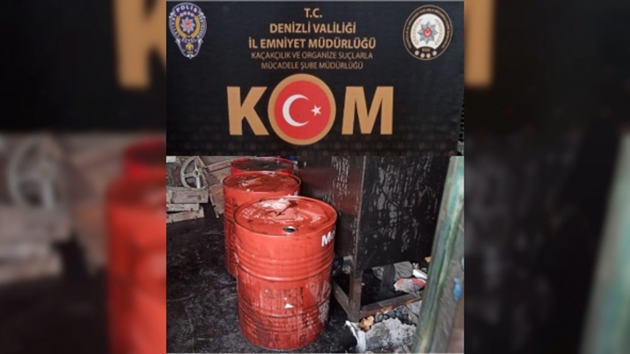 Denizli’de 3 Bin Litre Kaçak Akaryakıt Ele Geçirildi