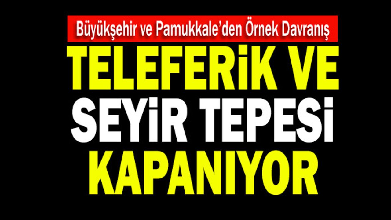 Büyükşehir ve Pamukkale’den Örnek Davranış