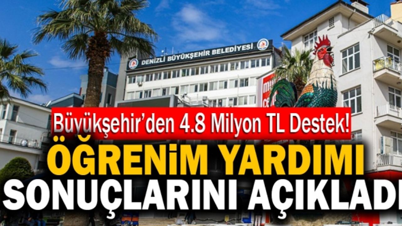 Büyükşehir'den Öğrencilere 4,8 Milyon TL Destek Verilecek!