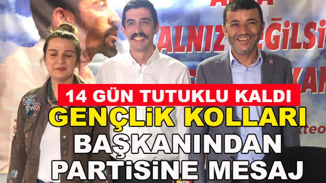 14 Gün Tutuklu Kalan Denizli Chp Gençlik Kolları Başkanından Partisine Mesaj
