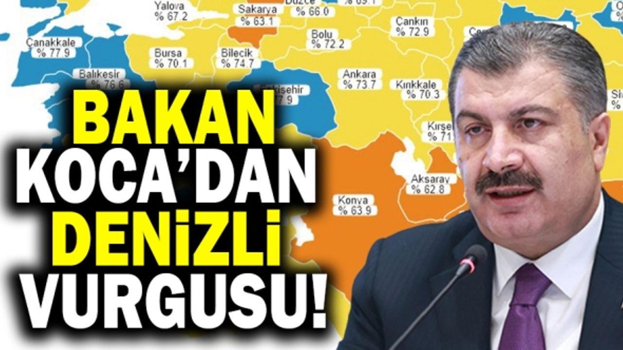 Sağlık Bakanı Fahrettin Koca’dan Denizli Vurgusu!