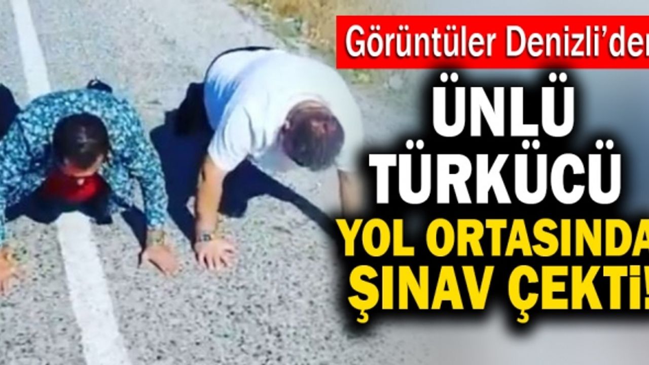 Ünlü Türkücü Hasan Yılmaz Denizli’de Yol Ortasında Şınav Çekti
