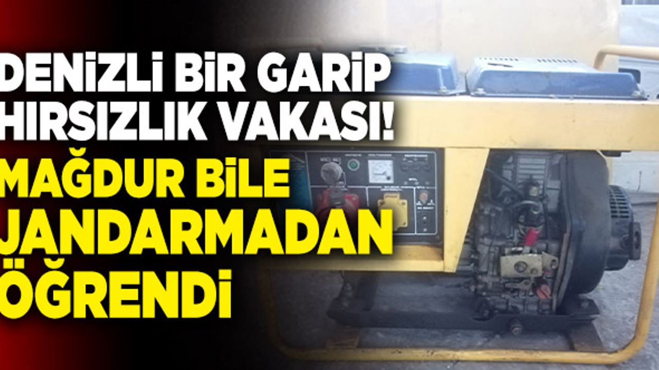 Denizli’de Mağdur Jeneratörünün Çalındığını Jandarmadan Öğrendi