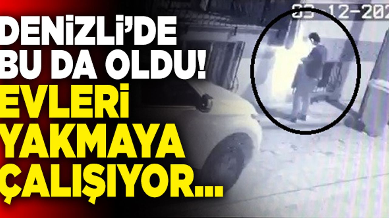 Denizli’de Uyuşturucu Bağımlısı Balkon Perdelerini Yakıyor!
