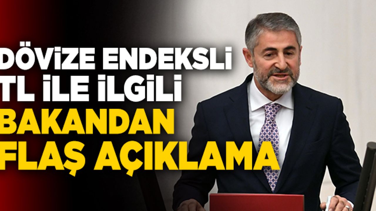 Dövize Endeksli TL İle İlgili Bakandan Flaş Açıklama