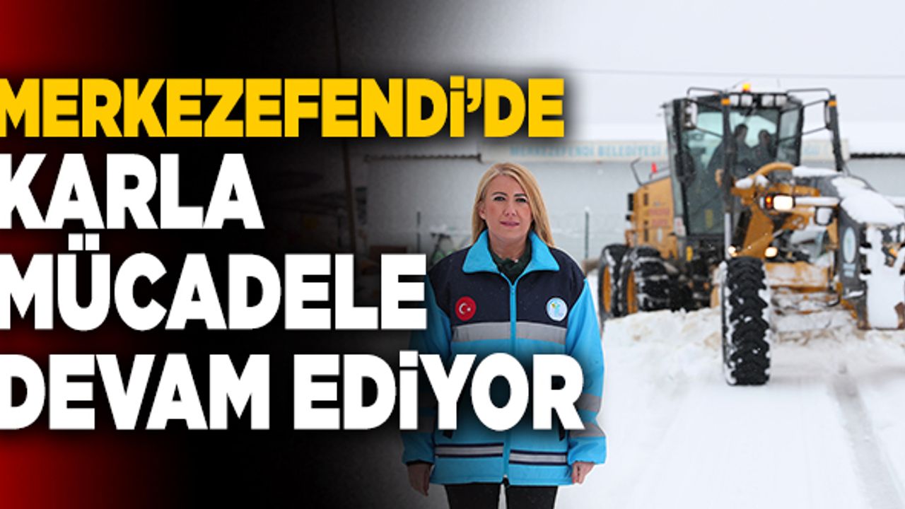 Merkezefendi’de Karla Mücadele Devam Ediyor