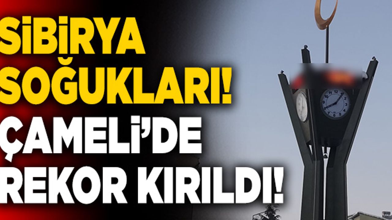 Sibirya Soğukları Geldi! Çameli’de Rekor Kırıldı