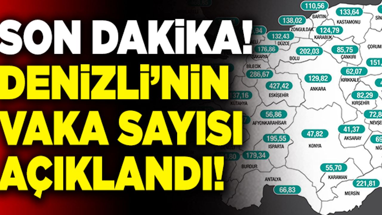 Son Dakika: Denizli’nin Vaka Sayısı Açıklandı!