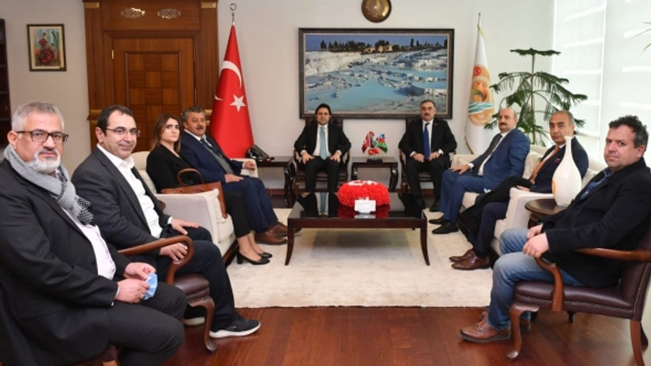 Azerbaycan Ankara Büyükelçisi Reşad Mammadov Denizli Valiliğini Ziyaret Etti