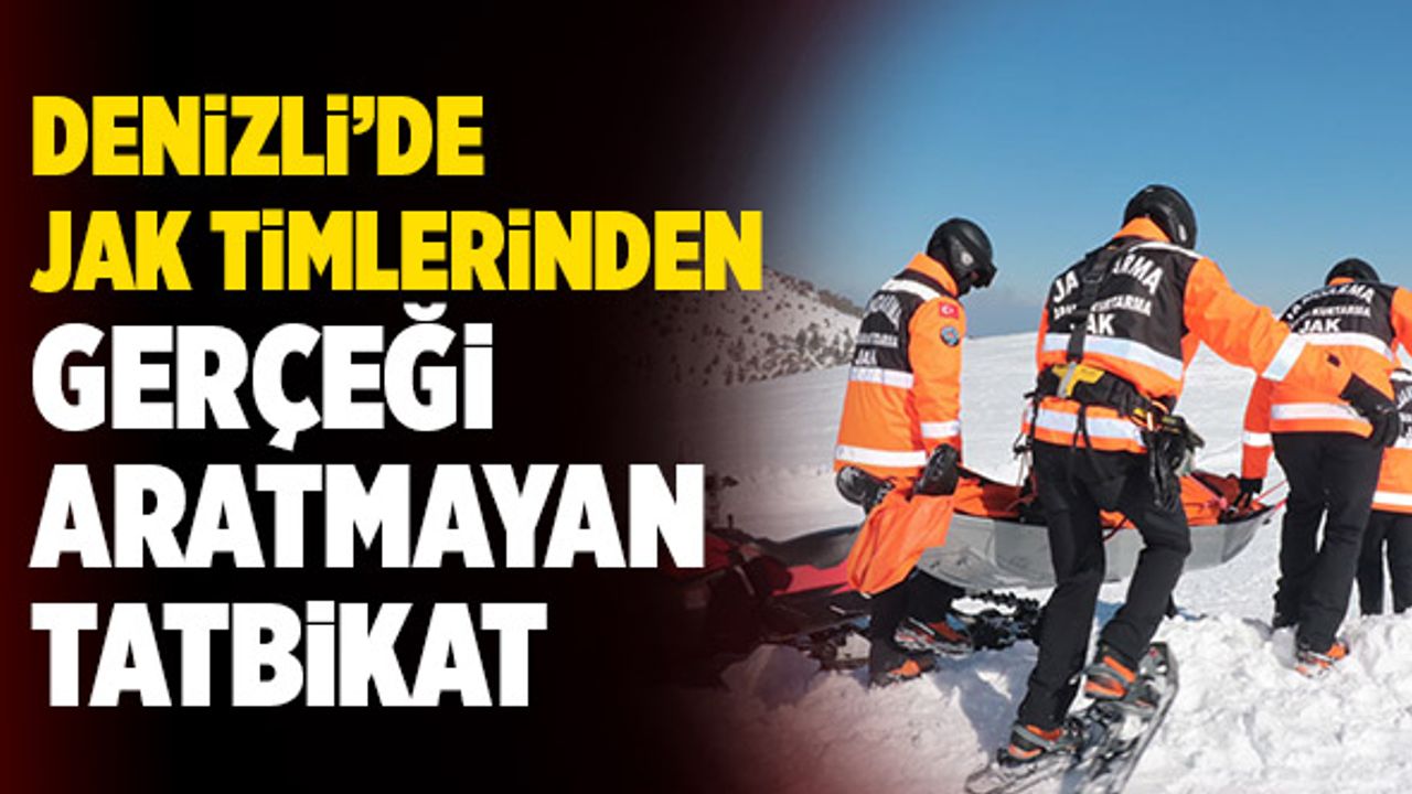 Denizli’de JAK Timlerinden Gerçeği Aratmayan Tatbikat