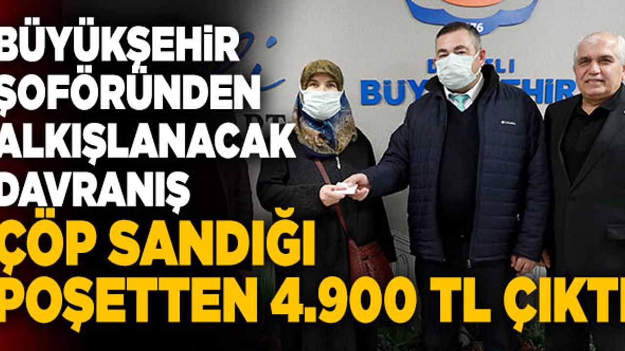 Denizli’de Otobüs Şoföründen Alkışlanacak Davranış