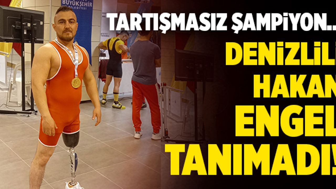 Denizlili Hakan Dağ, Engelsiz Rakiplerini Geçerek Şampiyon Oldu
