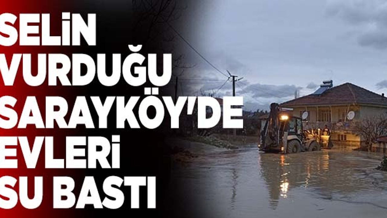 Denizli'yi Sel Vurdu! O İlçede Evleri Su Bastı...