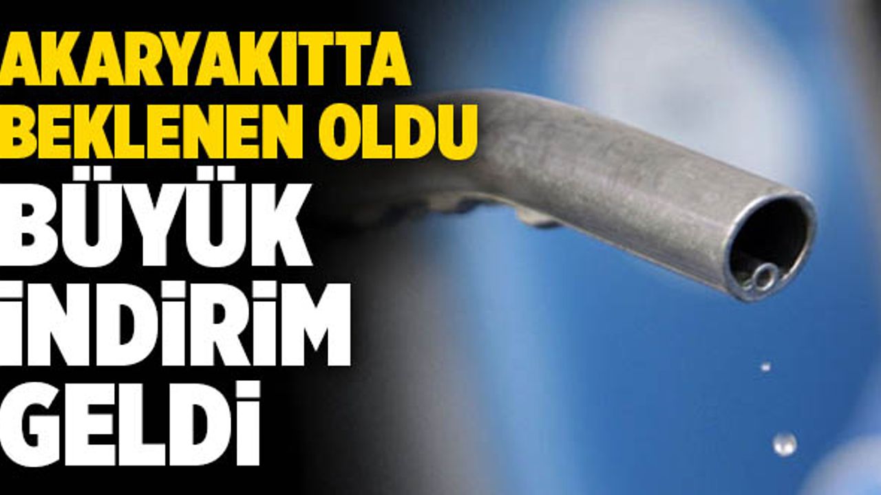 Akaryakıtta Beklenen Oldu! Büyük İndirim Geldi
