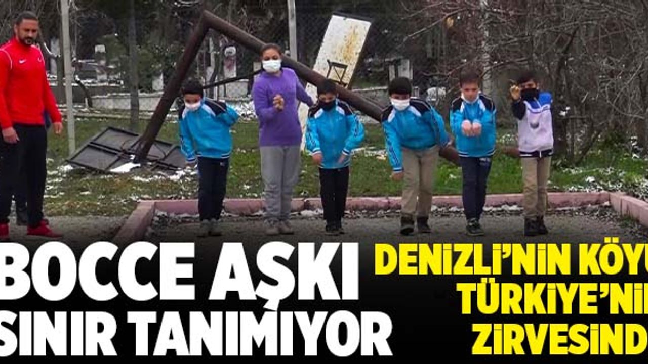 Denizli’nin Mollaahmetler Köyü Bocce Sporunda Zirveye Göz Dikti