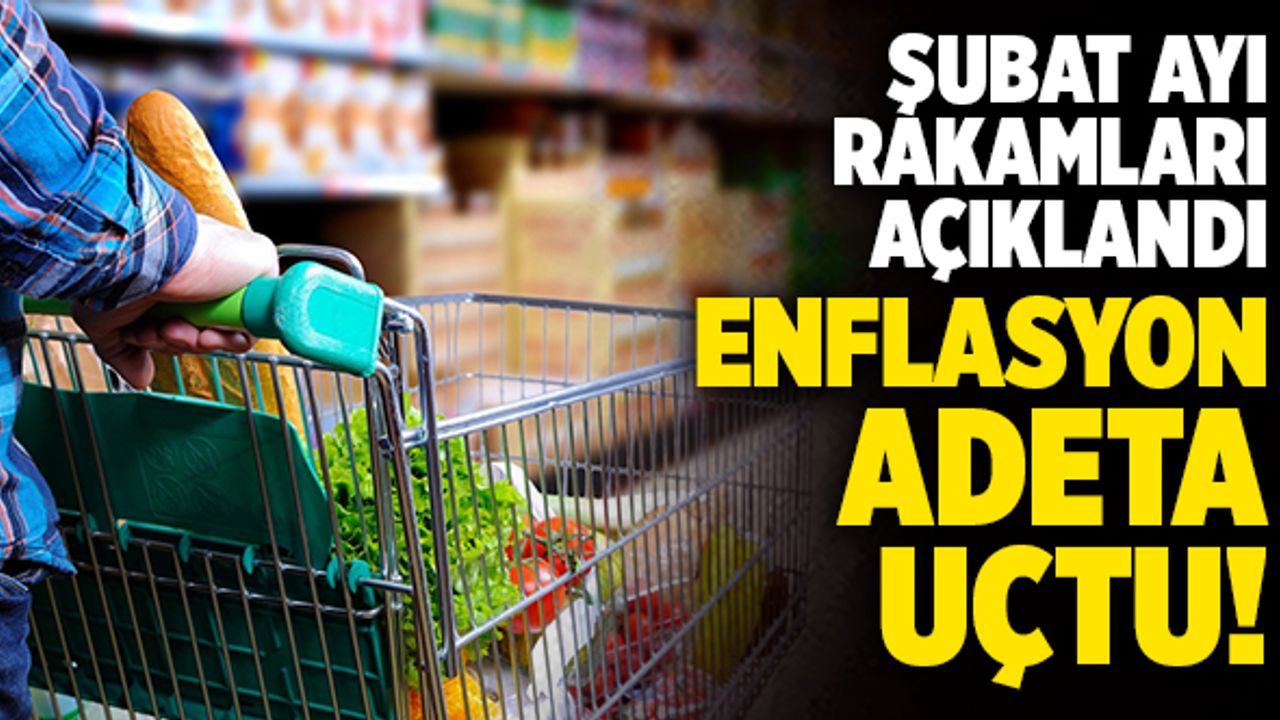 Şubat Ayı Rakamları Açıklandı! Enflasyon Adeta Uçtu!