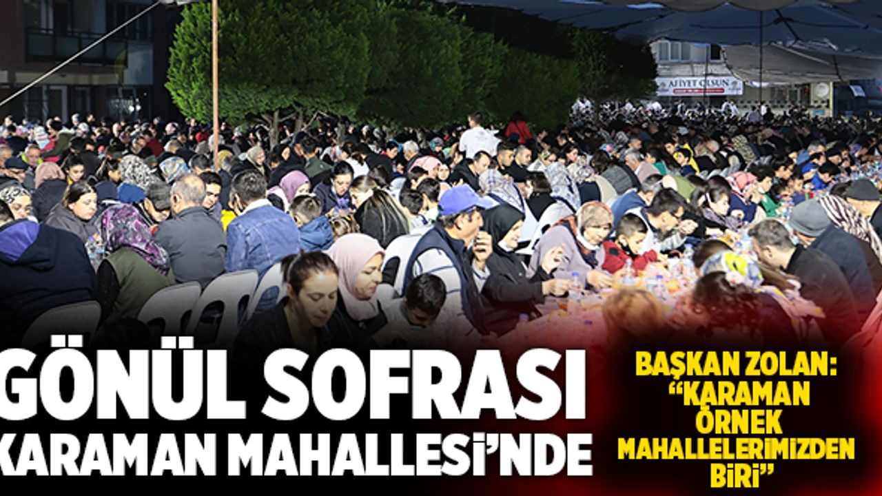 Denizli Büyükşehir’in Gönül Sofrası Karaman Mahallesi’nde Kuruldu