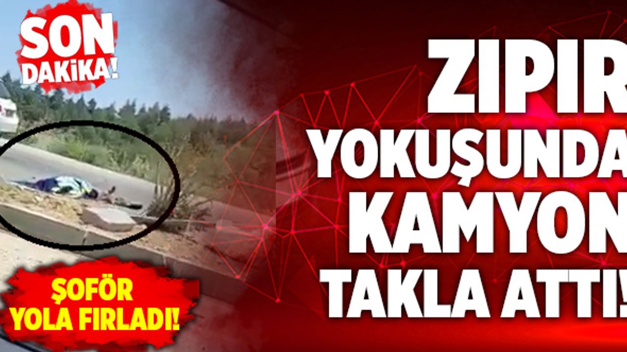 Denizli’de Kamyon Takla Attı! Feci Kazada Şoför Hayatını Kaybetti