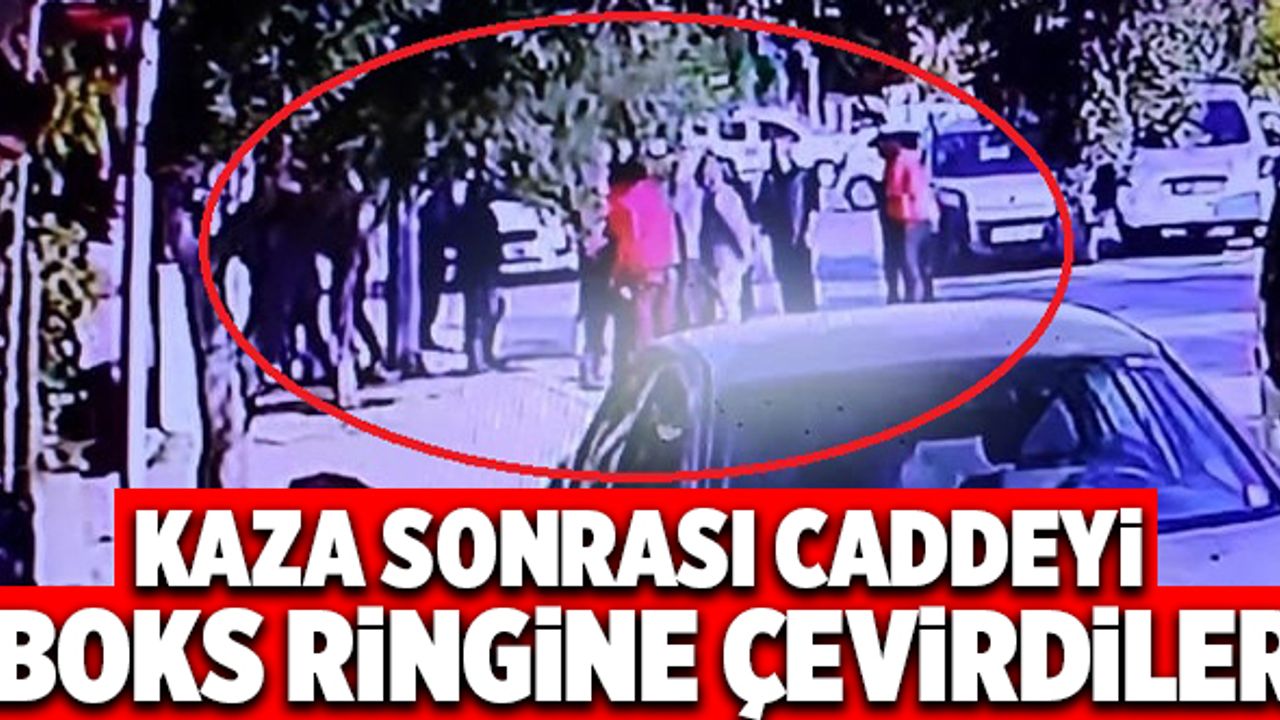 Denizli’de Kaza Sonrası Caddeyi Boks Ringine Çevirdiler