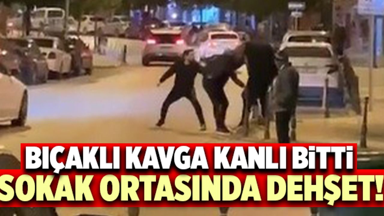 Sokak Ortasında Dehşet! Bıçaklı Kavga Kanlı Bitti