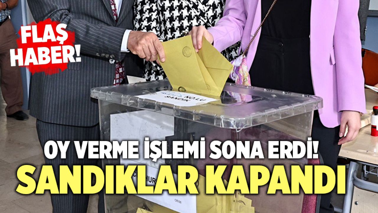 Türkiye Sandık Başına Gitti! Oy Verme İşlemi Sona Erdi!