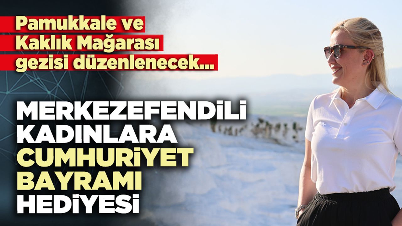 Merkezefendili kadınlara Cumhuriyet Bayramı hediyesi