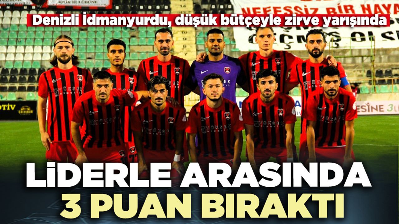 Denizli İdmanyurdu liderle arasında 3 puan bıraktı