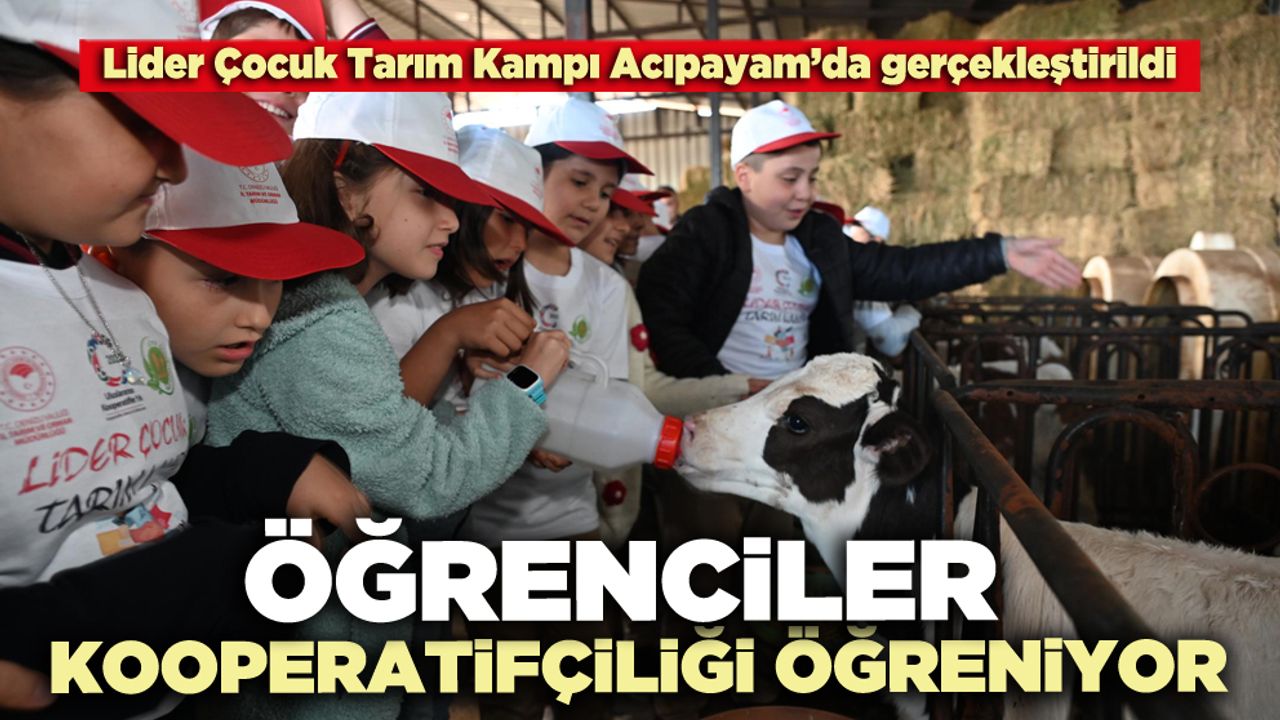 Öğrenciler kooperatifçiliği öğreniyor