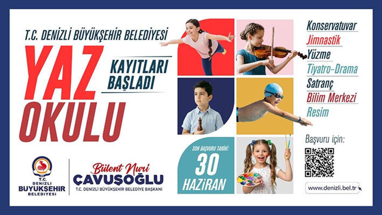 Denizli'de yaz okulu kayıtları başladı