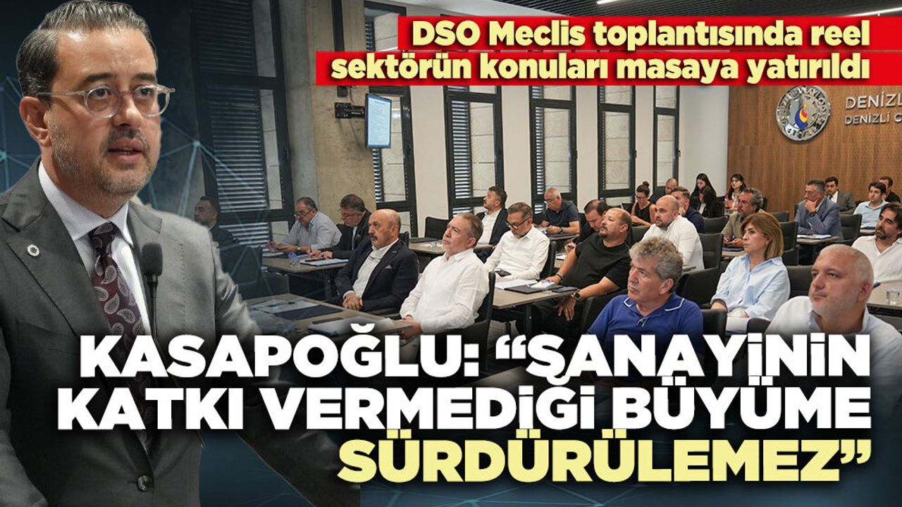 Kasapoğlu: “Sanayinin katkı vermediği büyüme sürdü