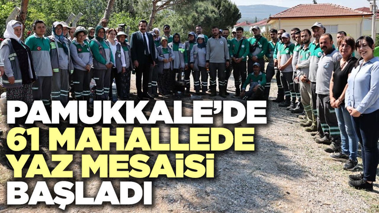Pamukkale’de 61 Mahallede Yaz Mesaisi Başladı