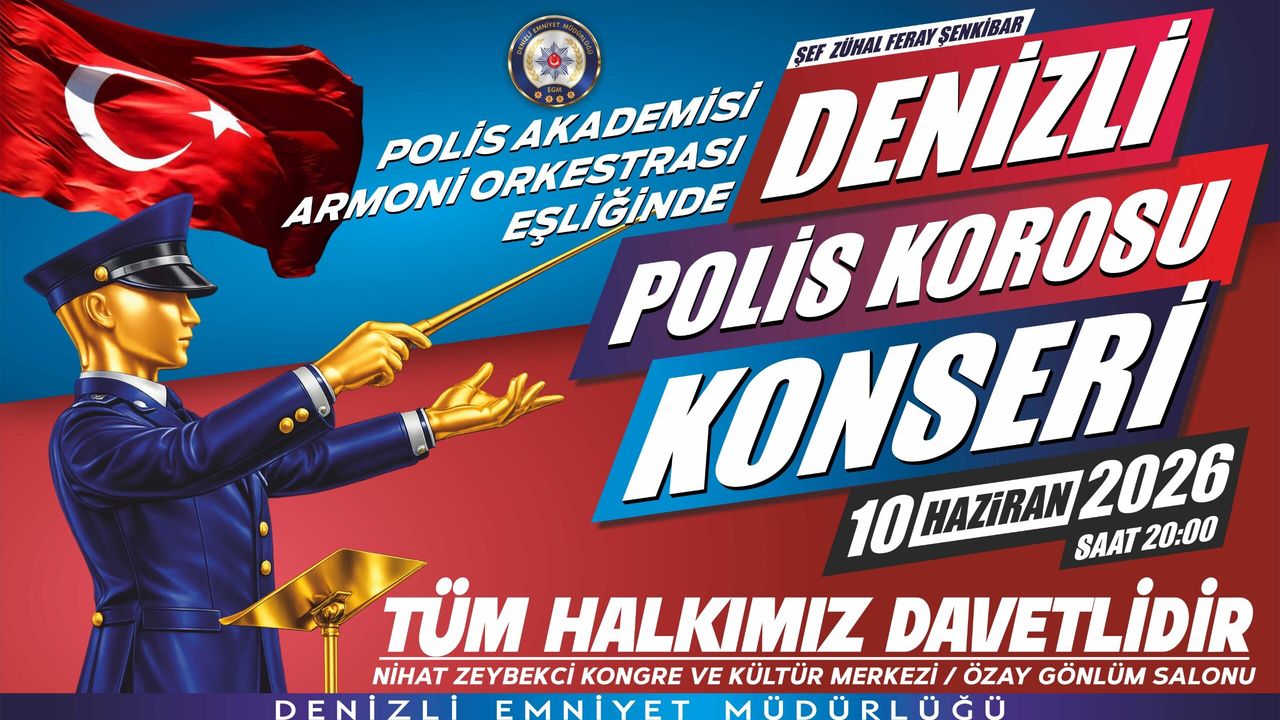 Denizli Polisi’nden Türkü ve Müzik Dolu Gece
