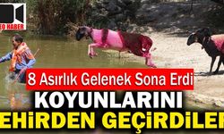 8 Asırlık Gelenek! Denizli’de Çobanlar Koyunlarını Nehirden Geçirdi!