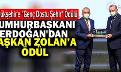 Cumhurbaşkanı Erdoğan'dan Başkan Osman Zolan’a Ödül