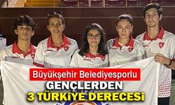 Denizli Büyükşehir Belediyesporlu Gençlerden 3 Türkiye Derecesi