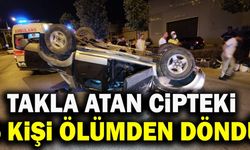 Denizli’de Takla Atan Cipteki 5 Kişi Ölümden Döndü