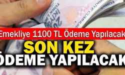 Emekliye 1100 TL Ödeme Yapılacak! Duyurusu Yapıldı!