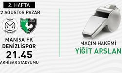 Manisa FK,  Denizlispor Maçını Yiğit Arslan Yönetecek