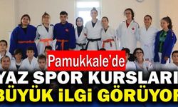Pamukkale’de Yaz Spor Kursları Büyük İlgi Görüyor