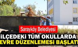 Sarayköy Belediyesi İlçedeki Tüm Okullarda Çevre Düzenlemesi Başlattı