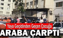 Yaya Geçidinden Geçen Çocuğa Araba Çarptı