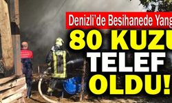 Denizli’de Besihane Yangınında 80 Kuzu Telef Oldu