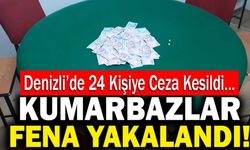 Denizli’de Kumarbazlar Fena Yakalandı!