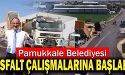Pamukkale Belediyesi Kale’de Asfalt Çalışmalarına Başladı