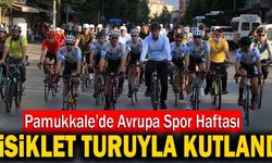 Pamukkale’de Avrupa Spor Haftası Bisiklet Turuyla Kutlandı