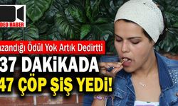 Denizli’de 37 Dakikada 247 Çöp Şiş Yiyen Kadın Rekor Kırdı