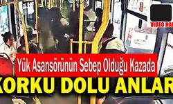 Denizli’de Yük Asansörünün Sebep Olduğu Kazanın Görüntüleri Ortaya Çıktı