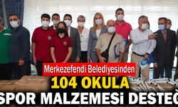 Merkezefendi Belediyesinden 104 Okula Spor Malzemesi Desteği